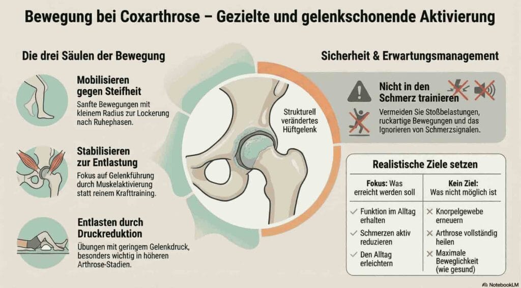 Grafik zur Veranschaulichung der Benefits diverser Übungen