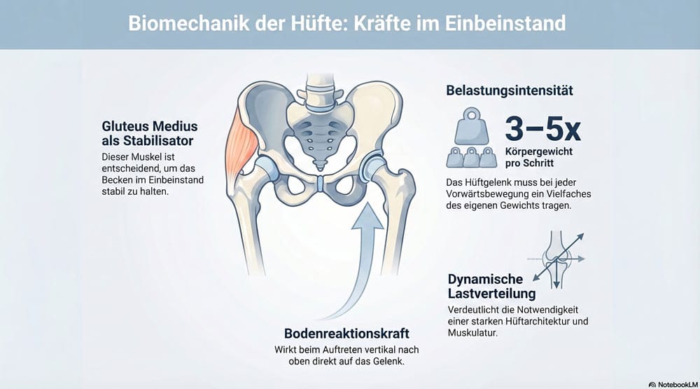 Grafik zur Hüfte beim Laufen