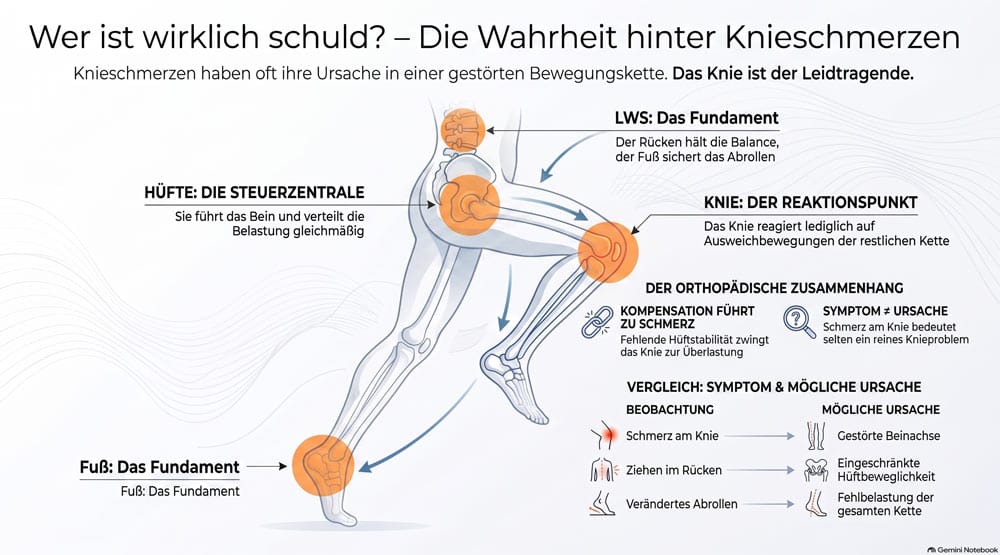 Grafik zum Thema Knieschmerz