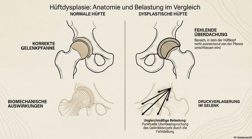 Grafik zum Thema Hüftdysplasie bei Erwachsenen