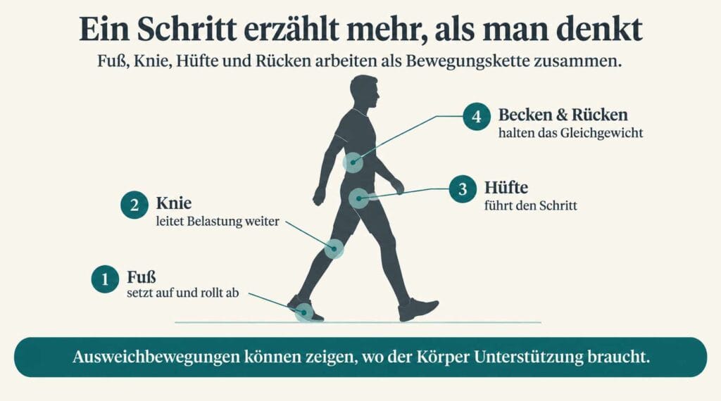 Grafik zum korrekten Gangbild